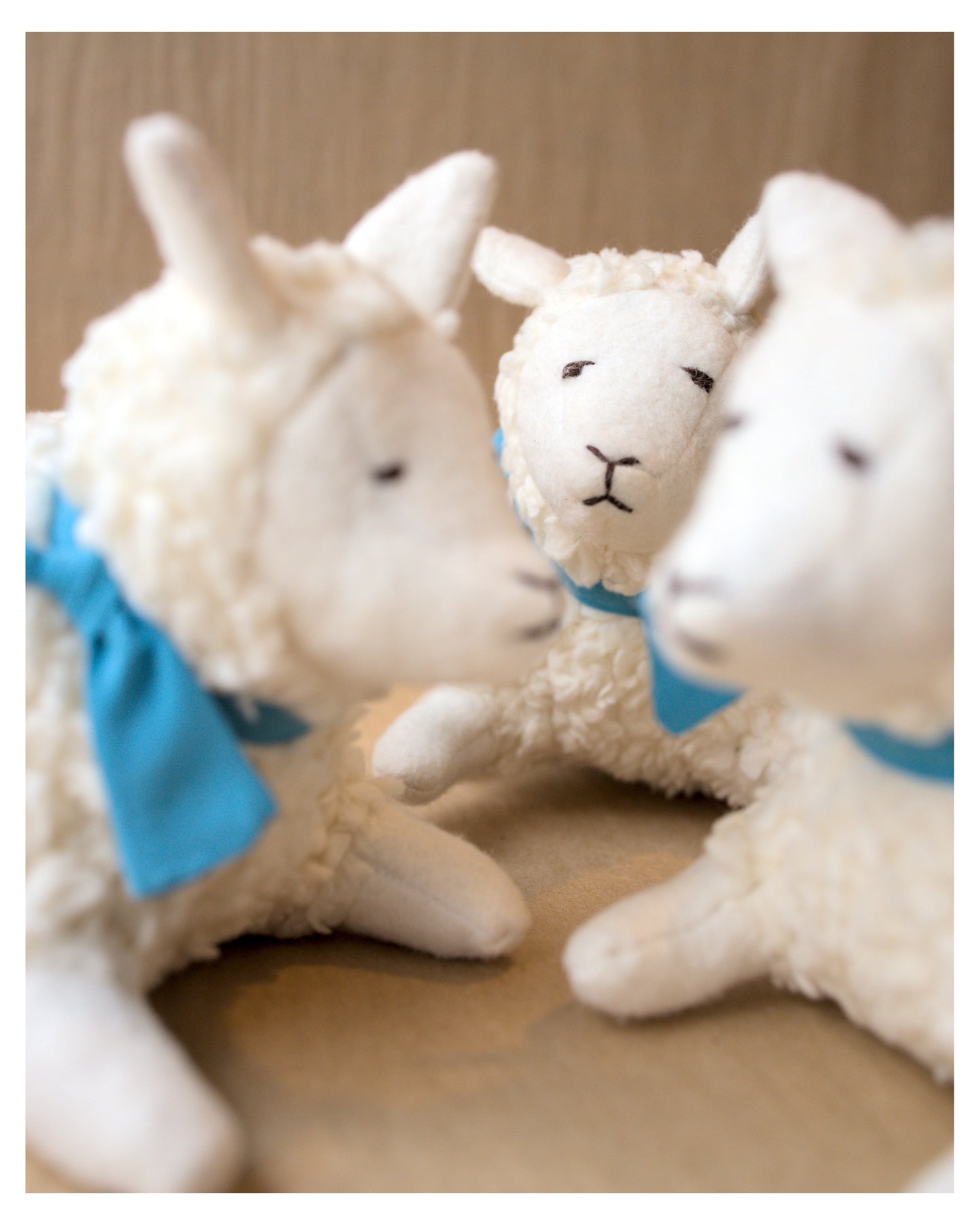 clover grazer the all natural lamb toys in vintage white