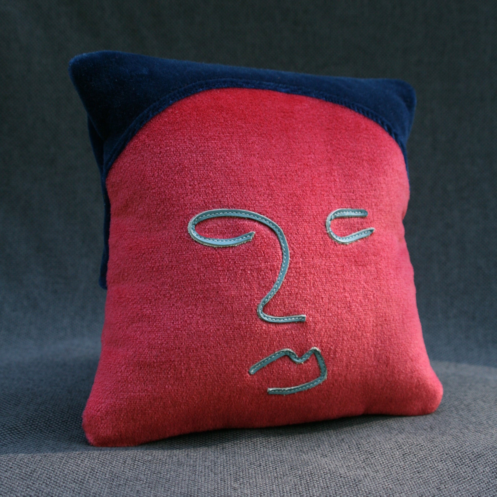 face pillow midnight blue