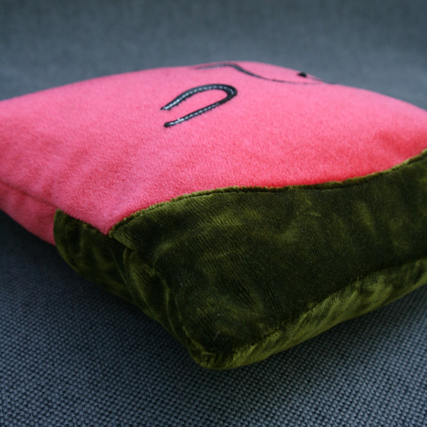 face pillow moss green top