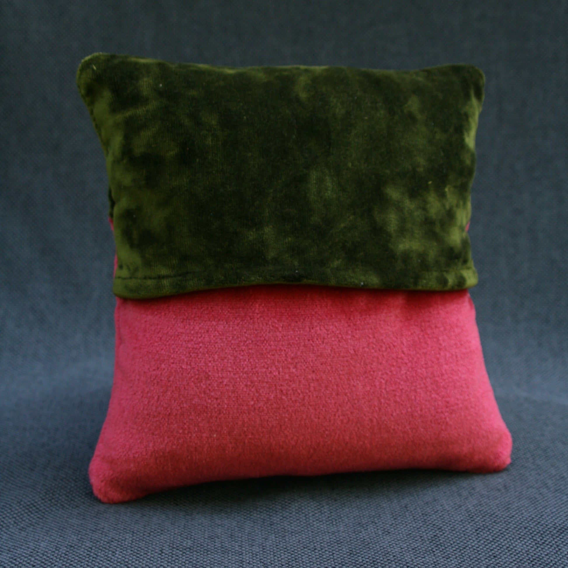 face pillow moss green back