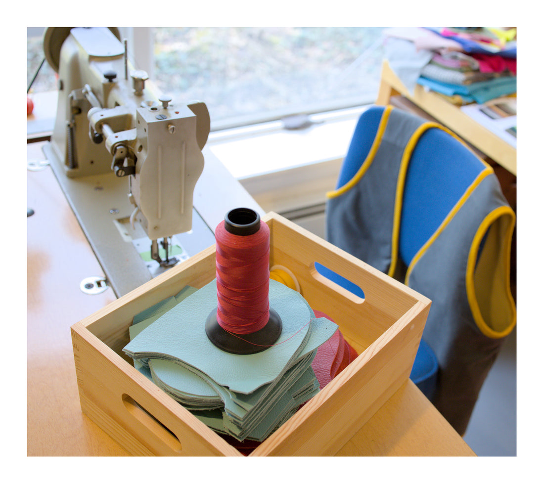 oven mitts on the sewing machine