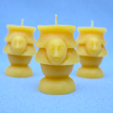 beheaded beeswax candles