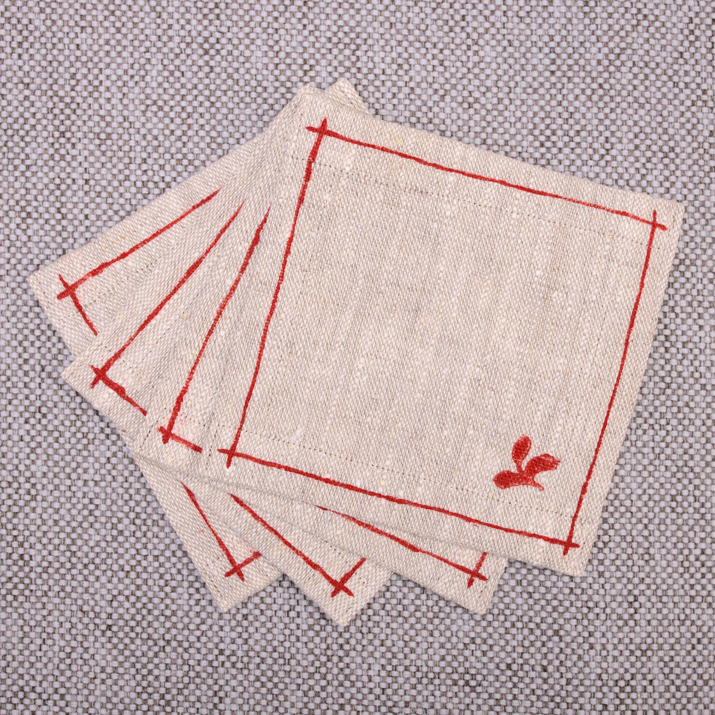 Winterberry Linen Cocktail Napkins