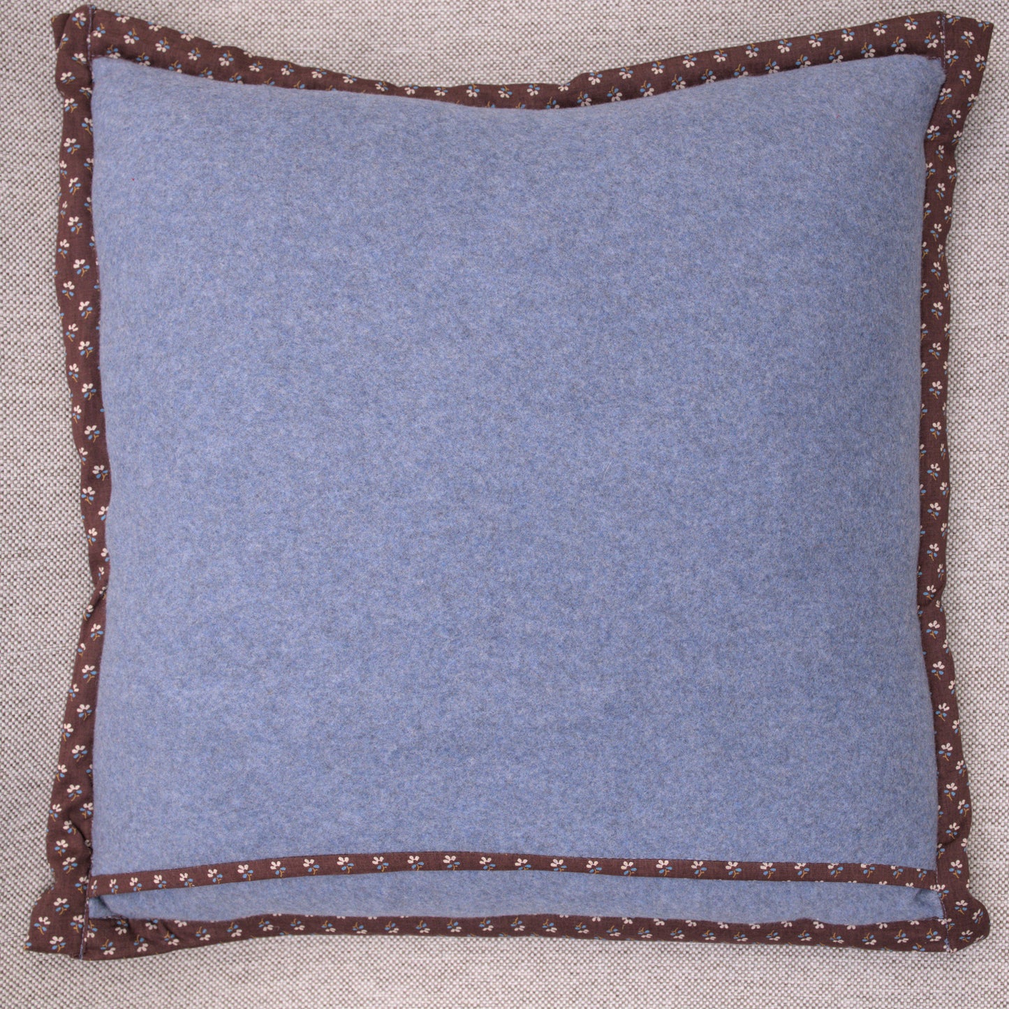 Back of winter skies fleece cotton pillow