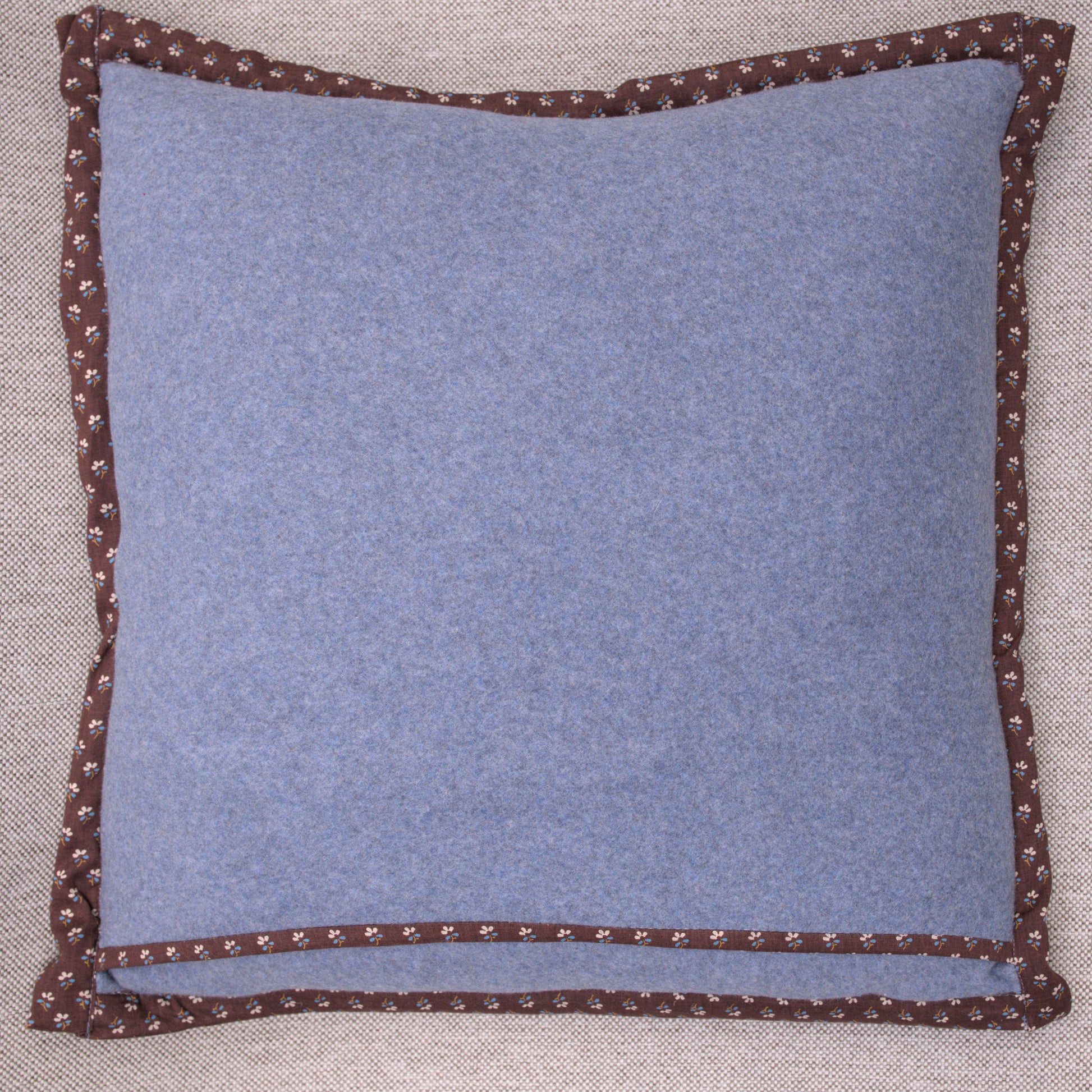 Back of winter skies fleece cotton pillow