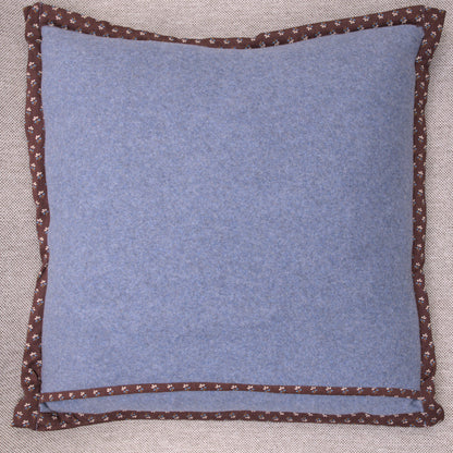 Back of winter skies fleece cotton pillow