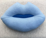 Cobalt Lips Pillow